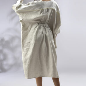 Mahogany Kimono Dress, 100% Hemp
