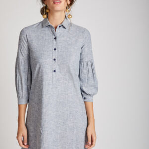 Horizon Legomutton Shirt Dress, 100% Hemp