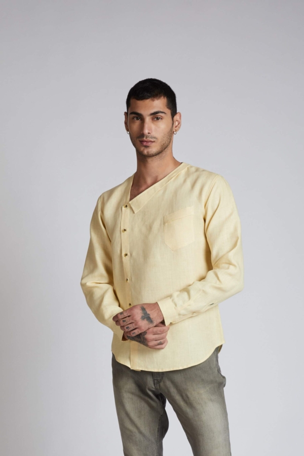 Delta Asymmetric Shirt, 100% Hemp