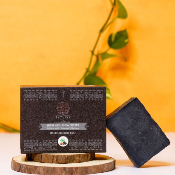 Hemp Soap Bar with Shea Butter & Activated Charcoal